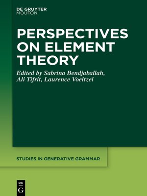 cover image of Perspectives on Element Theory
